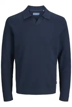 Wehkamp JACK & JONES PREMIUM trui gebreid donkerblauw aanbieding