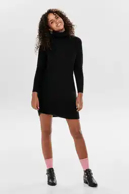 Wehkamp ONLY gebreide jurk ONLJANA zwart aanbieding