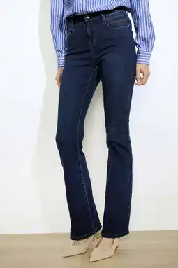Wehkamp LOLALIZA flared jeans dark blue denim aanbieding