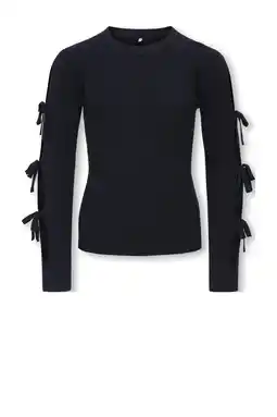 Wehkamp KIDS ONLY GIRL trui donkerblauw rib gebreid aanbieding