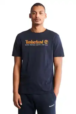 Wehkamp Timberland T-shirt met logo blauw aanbieding