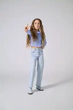 Wehkamp KIDS ONLY GIRL longsleeve lichtblauw aanbieding