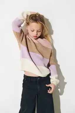 Wehkamp KIDS ONLY GIRL trui roze gebreid roze/beige/lila aanbieding