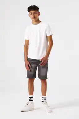 Wehkamp Garcia relaxed denim short grey denim aanbieding