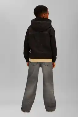 Wehkamp Calvin Klein hoodie met backprint zwart aanbieding