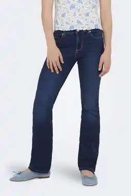 Wehkamp KIDS ONLY GIRL flared jeans KOGROYAL dark blue denim aanbieding
