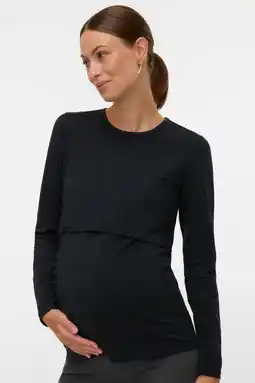 Wehkamp MAMALICIOUS zwangerschaps- en voedings longsleeve zwart aanbieding