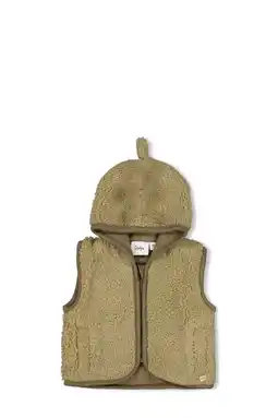Wehkamp Feetje teddy bodywarmer Rawrsome olijfgroen aanbieding