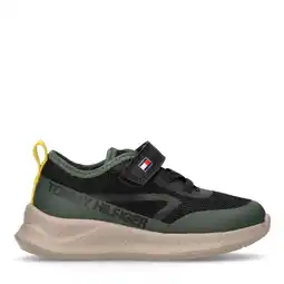 Wehkamp Tommy Hilfiger sneakers groen/zwart aanbieding