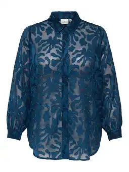 Wehkamp ONLY CARMAKOMA blouse blauw aanbieding