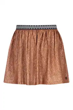 Wehkamp Like Flo A-lijn rok met glitters koperbruin aanbieding