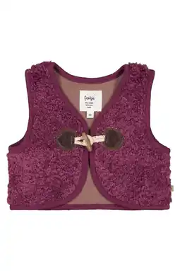 Wehkamp Feetje teddy gilet Better Together paars aanbieding