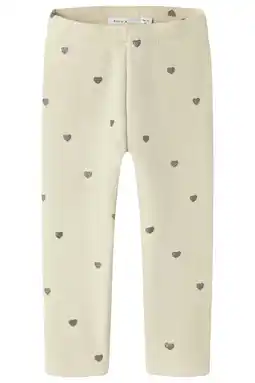 Wehkamp NAME IT MINI fleece legging ecru aanbieding
