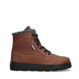 Wehkamp Vingino leren veterboots cognac aanbieding