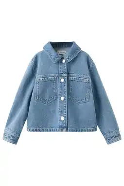 Wehkamp Mango Kids denim spijkerjas medium blue denim aanbieding