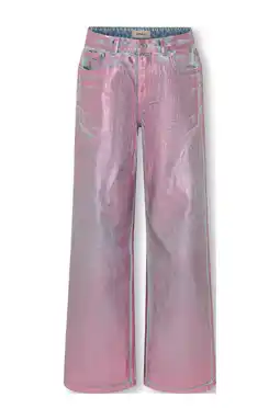 Wehkamp KIDS ONLY GIRL wide leg wide leg jeans roze aanbieding