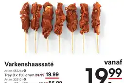 Sligro Varkenshaassaté aanbieding