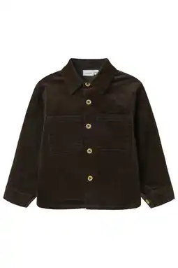 Wehkamp NAME IT MINI corduroy overshirt donkerbruin aanbieding