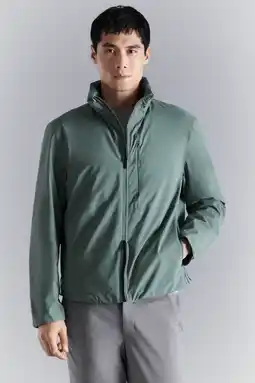 Wehkamp Mango Man gewatteerde jas groen aanbieding