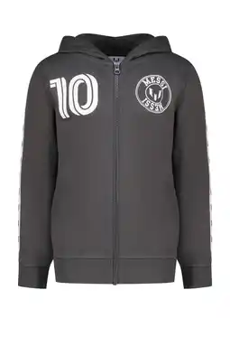 Wehkamp Messi sweatvest grijs aanbieding