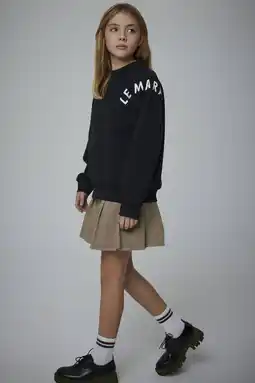 Wehkamp NAME IT KIDS sweater met backprint zwart aanbieding
