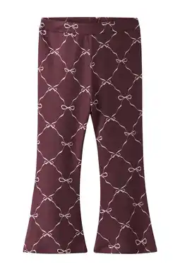Wehkamp NAME IT MINI flared legging donkerrood aanbieding