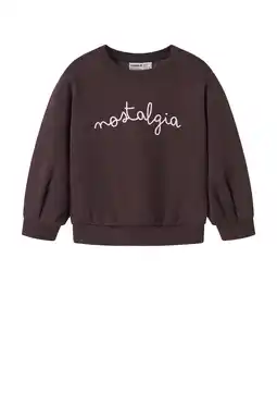 Wehkamp NAME IT MINI sweater roodbruin aanbieding