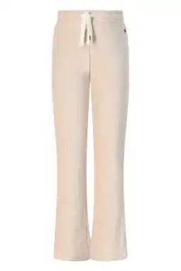 Wehkamp NONO fluwelen flared casual broek ecru aanbieding