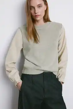 Wehkamp Mango sweater lichtgroen aanbieding