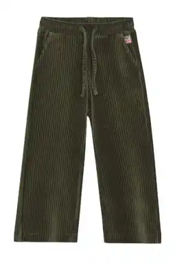 Wehkamp Noppies kids corduroy wide leg casual broek groen aanbieding