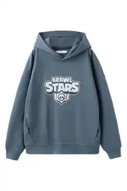 Wehkamp Mango Kids Brawl Stars hoodie blauw aanbieding