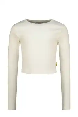 Wehkamp Vingino longsleeve ecru rib gebreid aanbieding