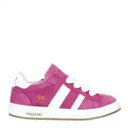 Wehkamp Pinocchio suède sneakers fuchsia aanbieding
