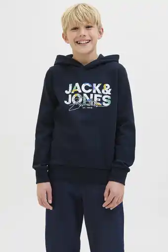 Wehkamp JACK & JONES JUNIOR hoodie donkerblauw aanbieding
