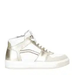 Wehkamp Red Code leren sneakers wit/goud aanbieding