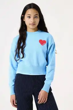 Wehkamp Garcia trui blauw fijn gebreid aanbieding