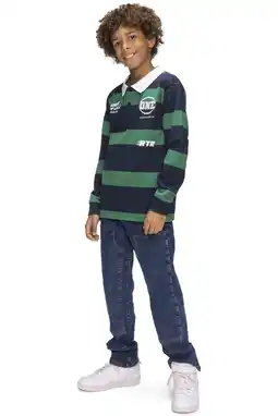 Wehkamp Retour Jeans gestreepte polo donkerblauw aanbieding