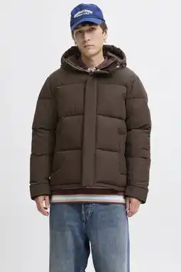 Wehkamp JACK & JONES ORIGINALS gewatteerde jas bruin aanbieding