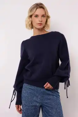 Wehkamp FLURESK gebreide trui donkerblauw aanbieding