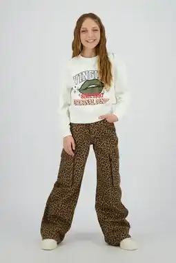 Wehkamp Vingino wide leg jeans bruin aanbieding