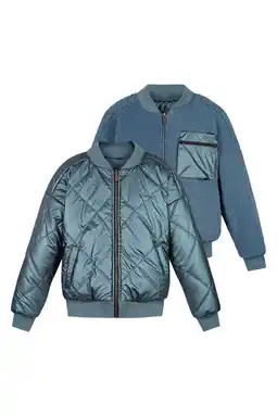 Wehkamp NoBell’ teddy reversible bomberjack blauw aanbieding