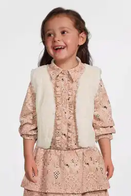 Wehkamp LEVV Little gilet ecru aanbieding