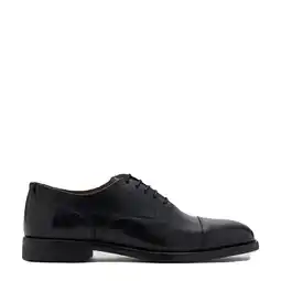 Wehkamp Mango Man leren veterschoenen zwart aanbieding