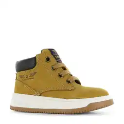 Wehkamp Shoesme leren sneakers okergeel aanbieding