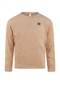 Wehkamp Koko Noko fluwelen longsleeve beige aanbieding