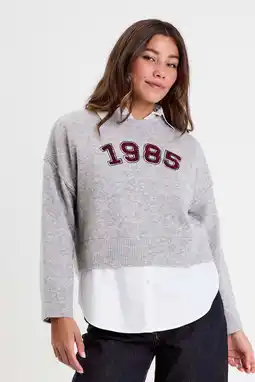 Wehkamp Cache Cache gebreide trui lichtgrijs aanbieding
