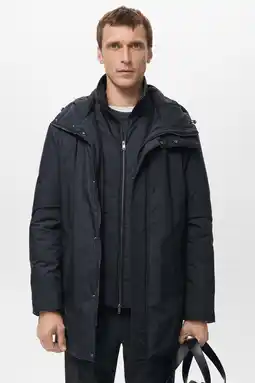 Wehkamp Mango Man parka donkerblauw aanbieding