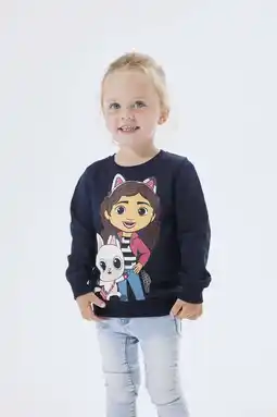 Wehkamp NAME IT MINI sweater Gabby Cats NMFNESS met printopdruk donkerblauw/meerkleurig aanbieding