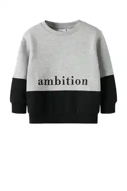 Wehkamp NAME IT MINI sweater grijs melange aanbieding