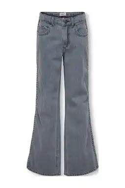 Wehkamp KIDS ONLY GIRL wide leg jeans grey denim aanbieding